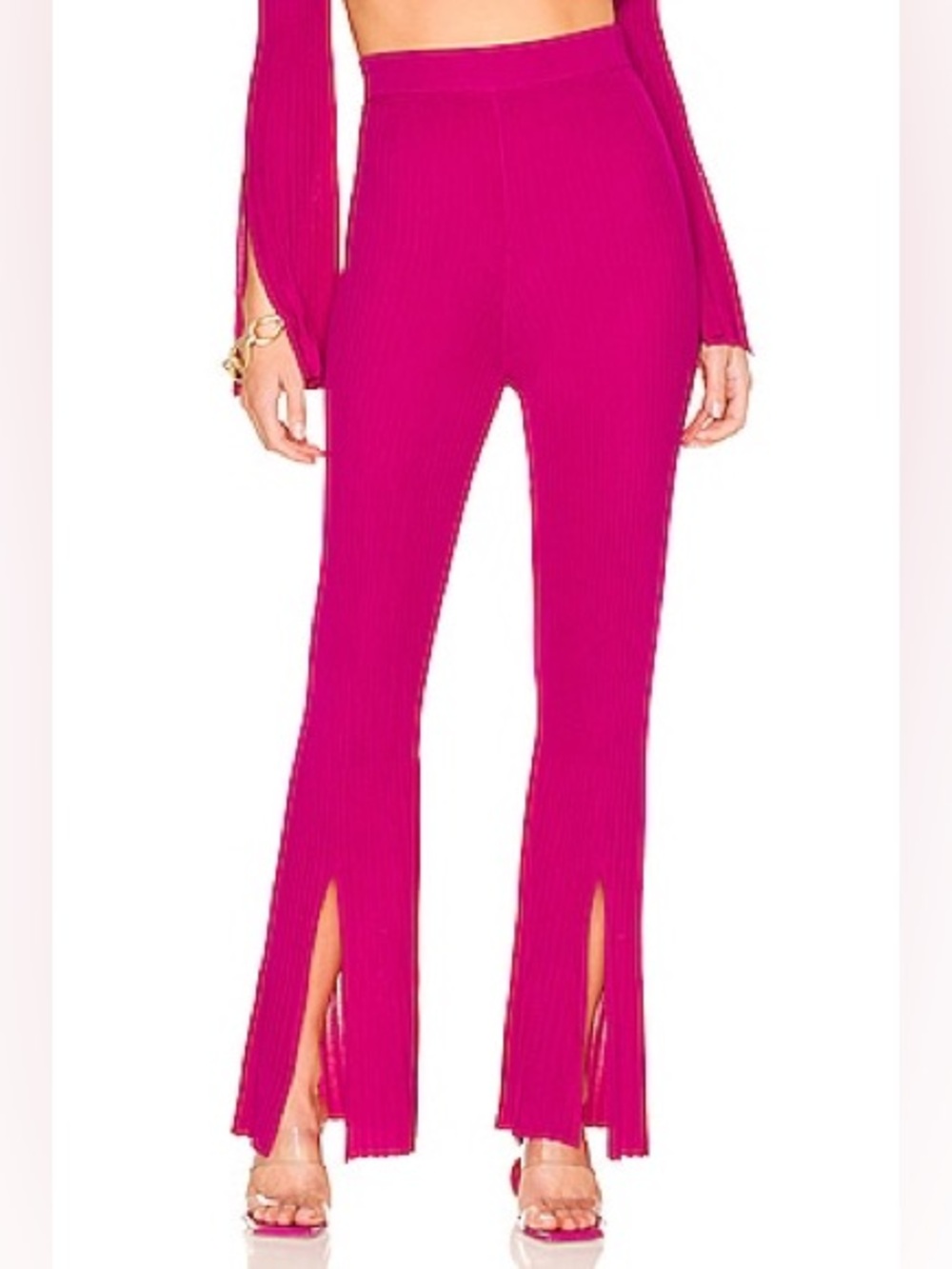 Cult Gaia SET Kasia Top (S) & Dahlia Pants (xs) Bloom fuchsia / magenta - Picture 6 of 13